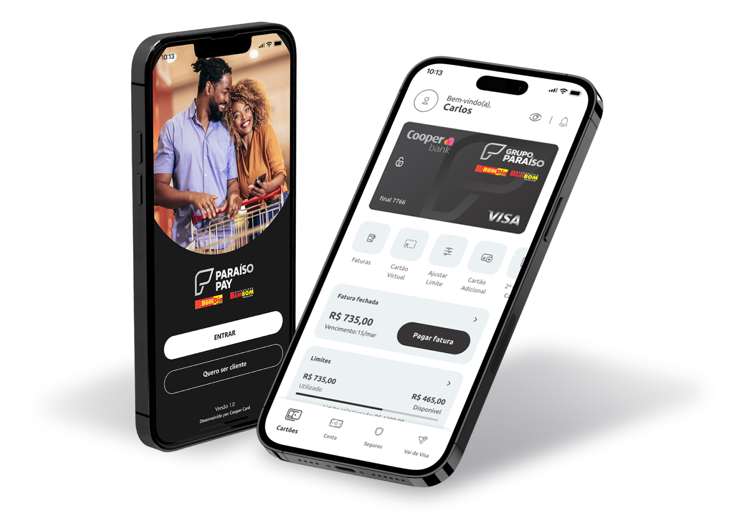 Celular com aplicativo personalizado