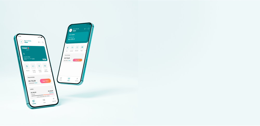 Celular com aplicativo personalizado