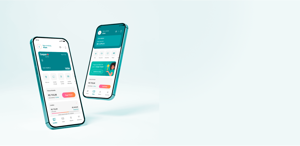 Celular com aplicativo personalizado