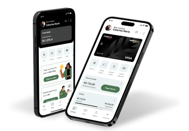 Celular com aplicativo personalizado